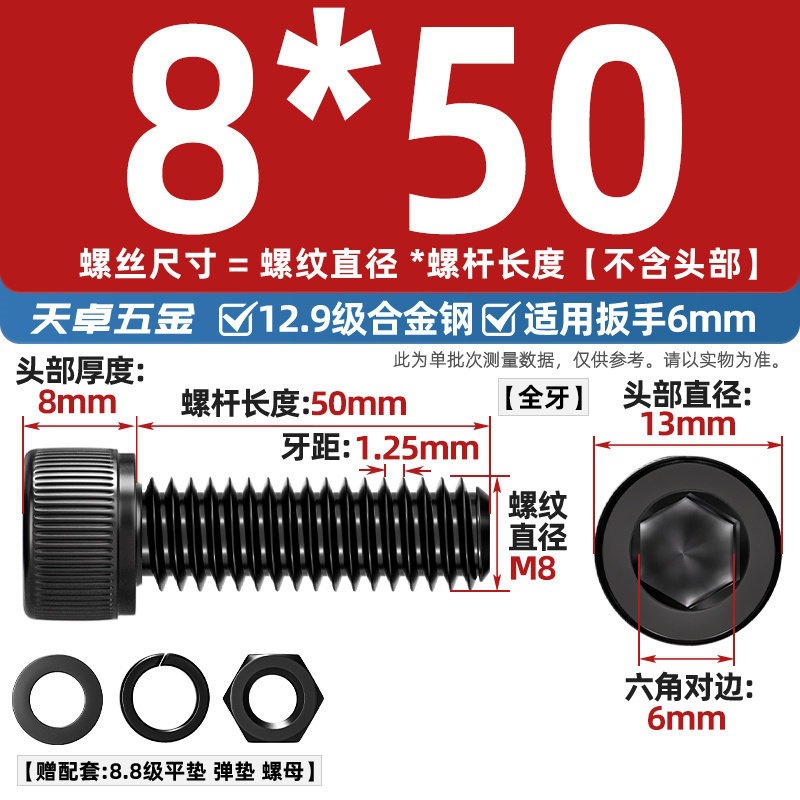 Болт Tianzhuo Wujin M8x50