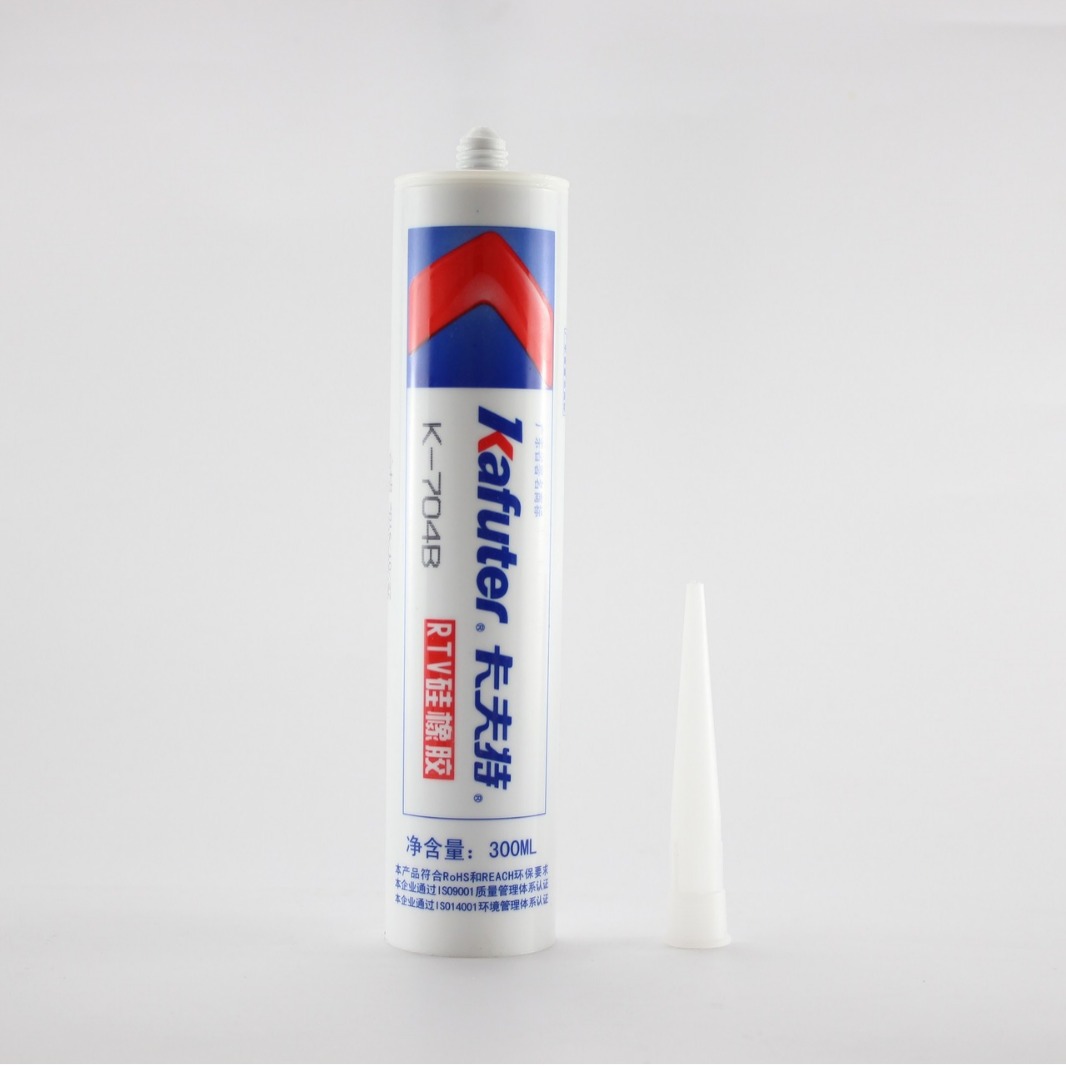 卡夫特 K-704B 黑色RTV硅橡胶704硅胶室温固化密封胶水45g