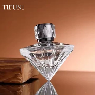 简约玻璃70ml香水空瓶 黑美人钻石香水喷雾瓶 香水分装瓶空瓶