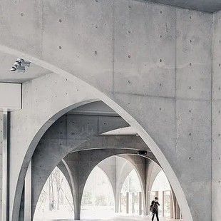 Pouring cement board Industrial wind tunnel board Class A fireproof clear water concrete board Indoor and outdoor shop wall