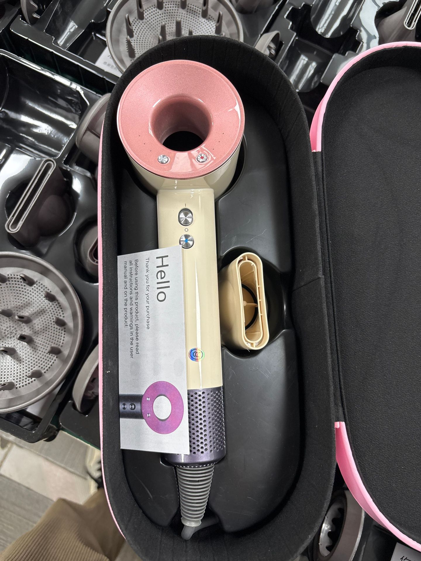 선셋 로즈 싱글 입 + 핑크 가죽 박스