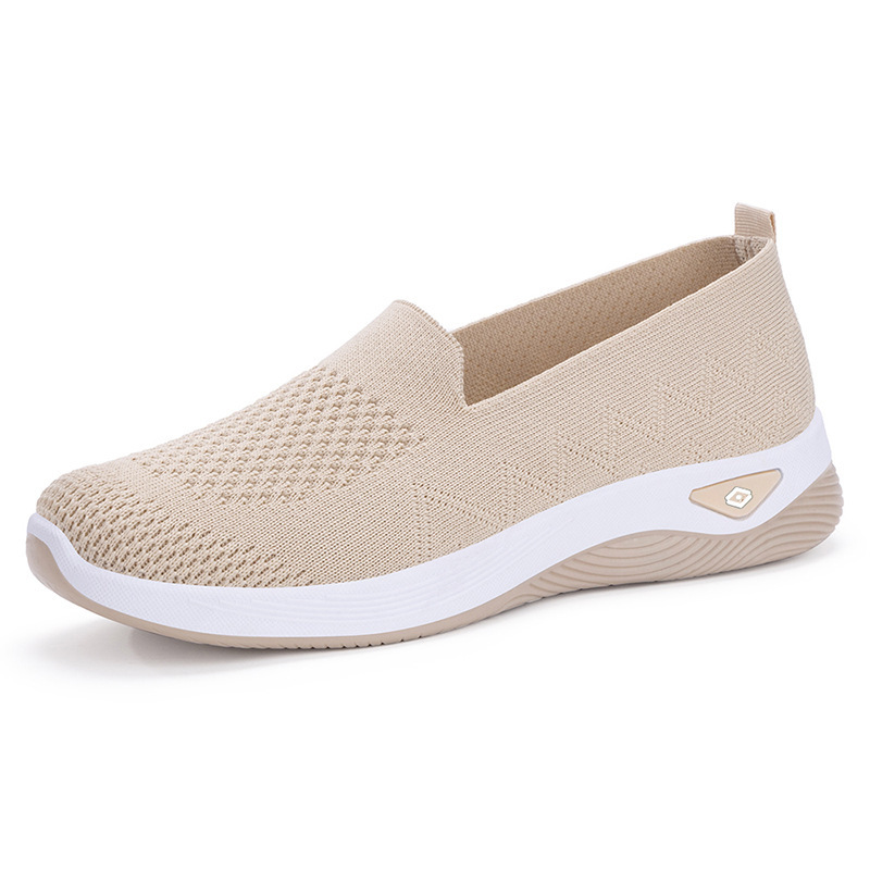 Zapatos de mujer transfronterizos zapatos de tejido de mujer zapatos casuales transpirables zapatos de tela viejos zapatos de tela de Beijing zapatos de sola plana