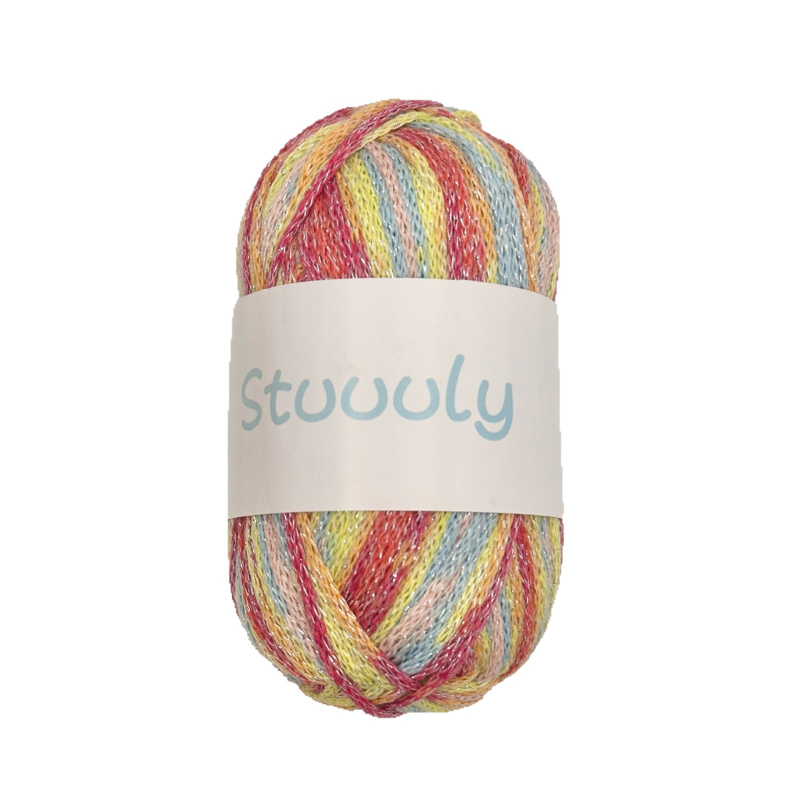 2.5mm Graffiti Line Segment Glitter Dyed Thread Hollow Cotton Starry Sky Flowing Silver Glitter Thread Handmade Crochet Weaving Material Wholesale