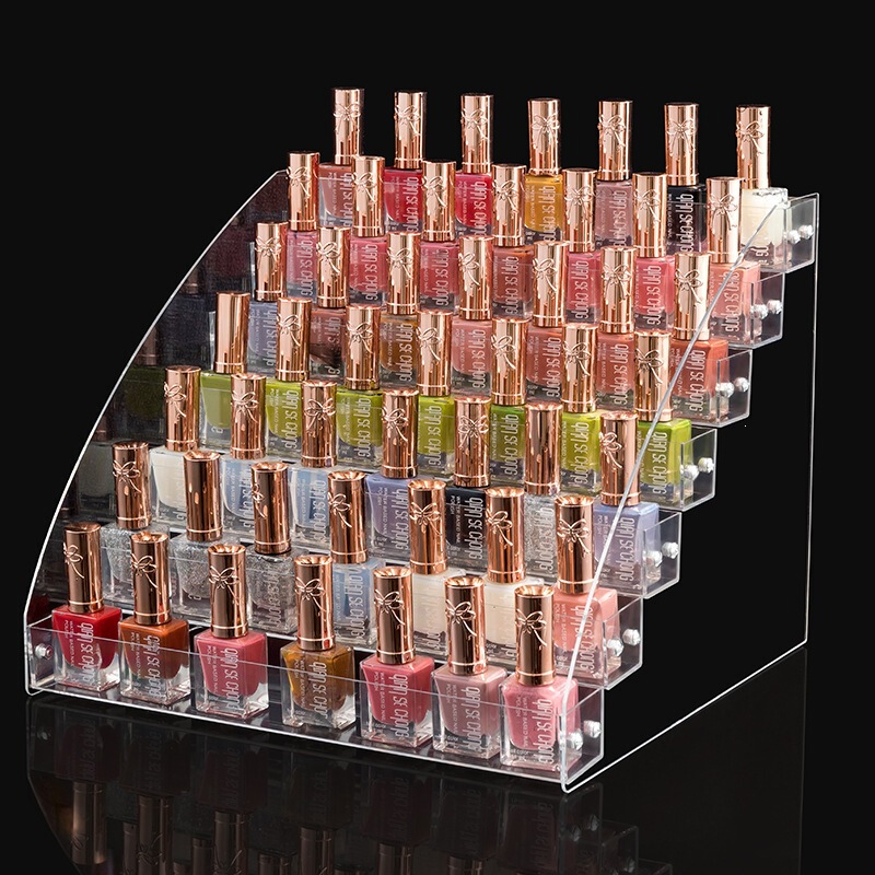 Acrylic Nail Polish Display Rack Multi-Layer Plastic Transparent Nail Polish Storage Box Nail Salon Display Rack Cosmetics Rack Acrylic Nail Polish Display Rack Multi-Layer Plastic Transparent Nail Polish Storage Box Nail Salon Display Rack Cosmetics Rack