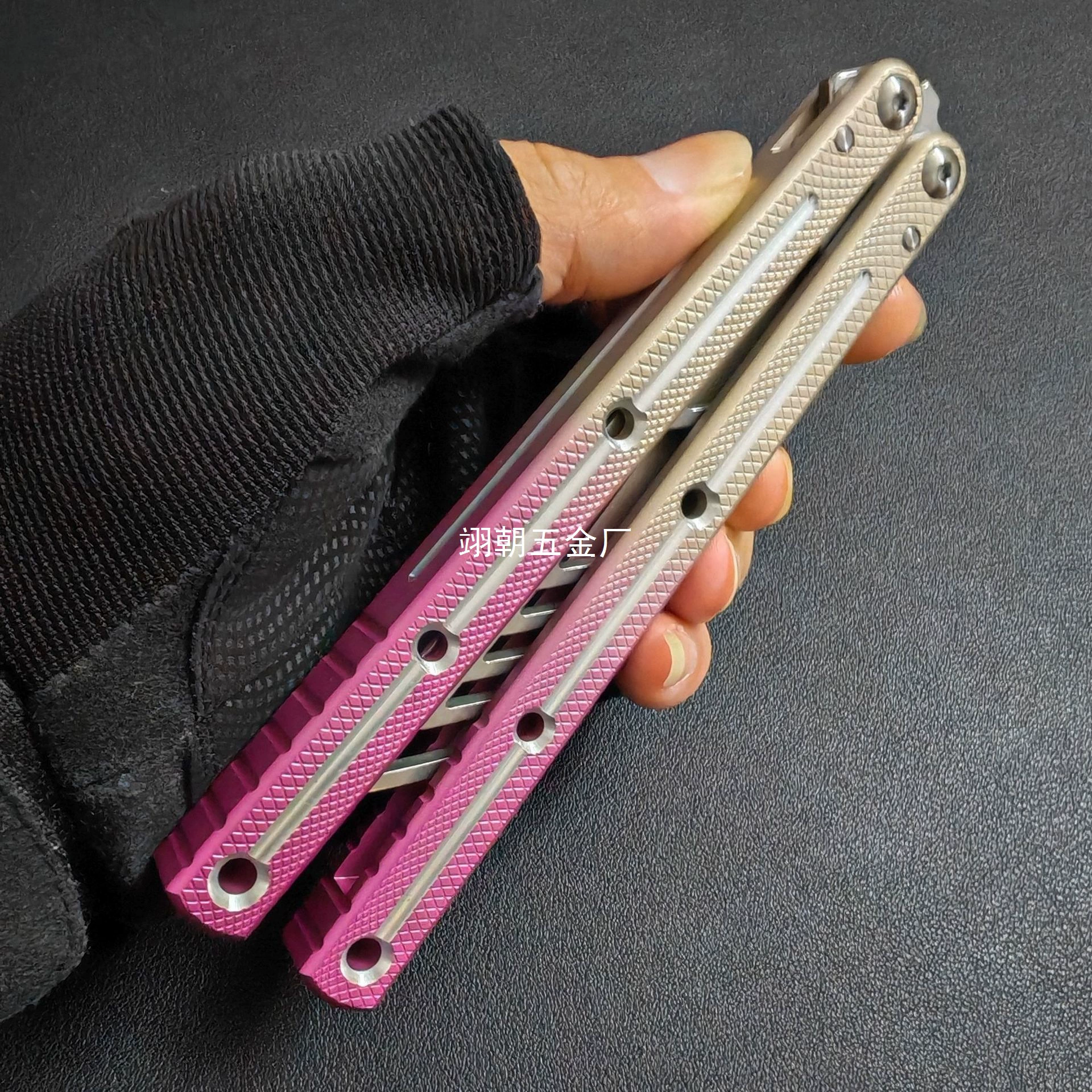 Новый уличный бабочка-нож, морское чудовище Янцзян, стандартный алюминиевый сплав, цельная ручка, многофункциональная игрушка без лезвия.