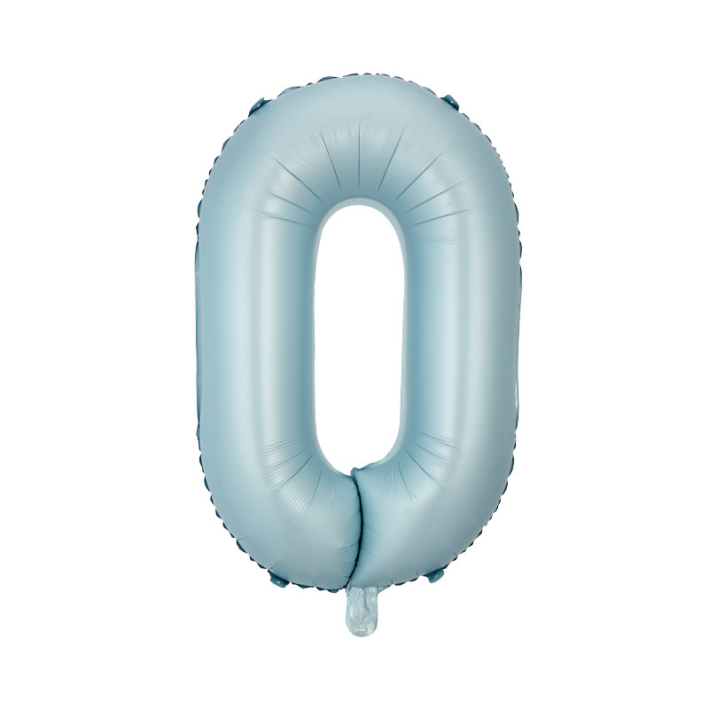 Globo digital de 32 pulgadas versión estadounidense color caramelo globo de película de aluminio vacío azul globo digital medio decoración de cumpleaños al por mayor image 106