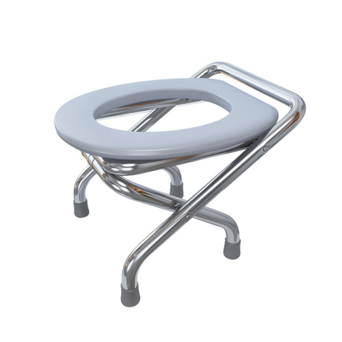 Foldable stainless steel toilet chair for the elderly mobile toilet chair toilet chair patient toilet chair