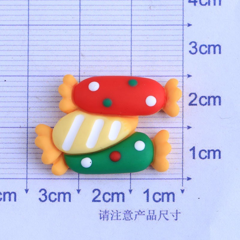 圣诞卡通奶油胶DIY手机壳洞洞鞋材料包树脂配件发夹头饰批发|undefined