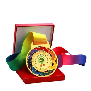 Competition Event Award Medal Children's Metal Listing Marathon School Games Gold Foil Gold Medal Production