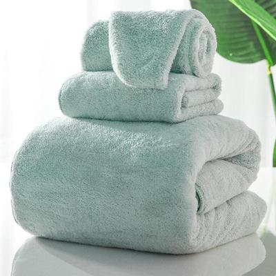 towel Bath towel Three adult water uptake Shower cap thickening soft Easy household Dry hair cap Bath towel