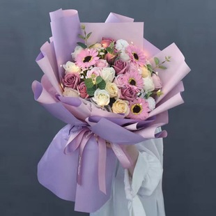 Mother Bouquet Big Soap Powder Rose Sunflower Teacher's Day to Send Teacher's Girlfriend to Confess Birthday