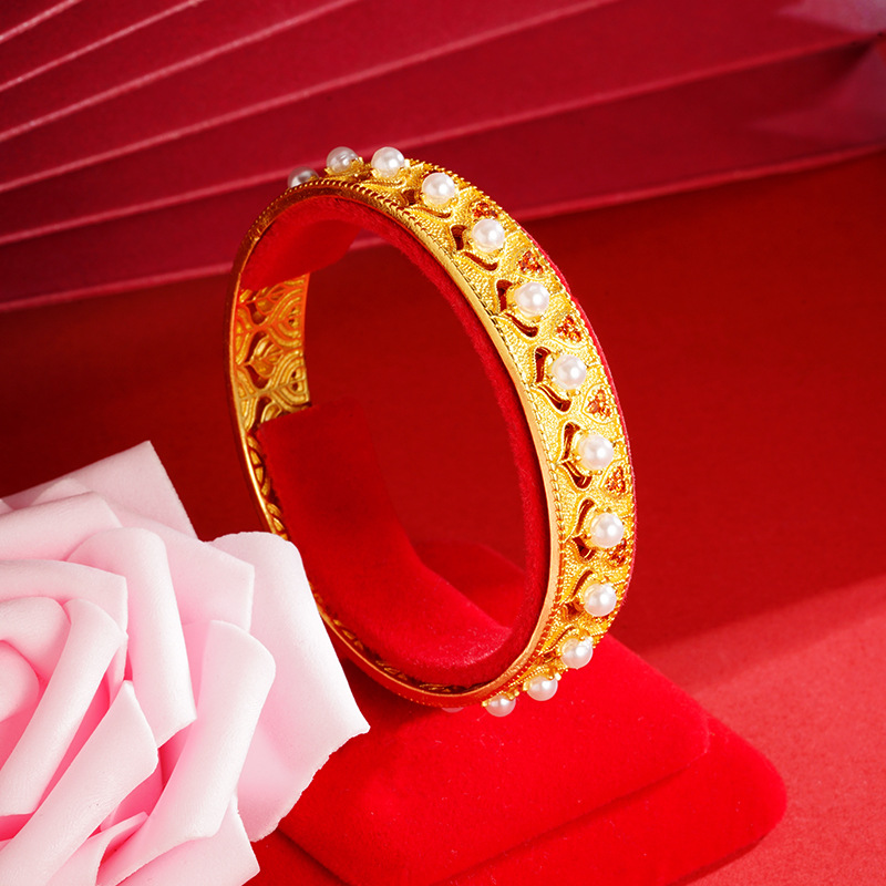 Imitación de perlas de aleación de cobre de largo plazo no se desvanece retro de las mujeres