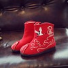 Children's demi-season boots, cloth quilted footwear, soft sole, suitable for teen