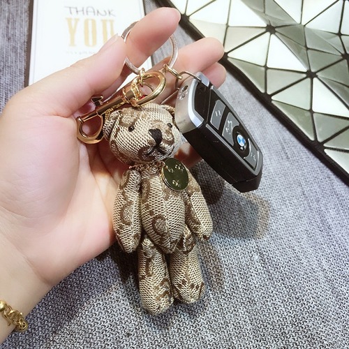 Korean-style creative cute cartoon bear keychain hook, fashionable keychain for men and women, couple keychain, bag hook decoration