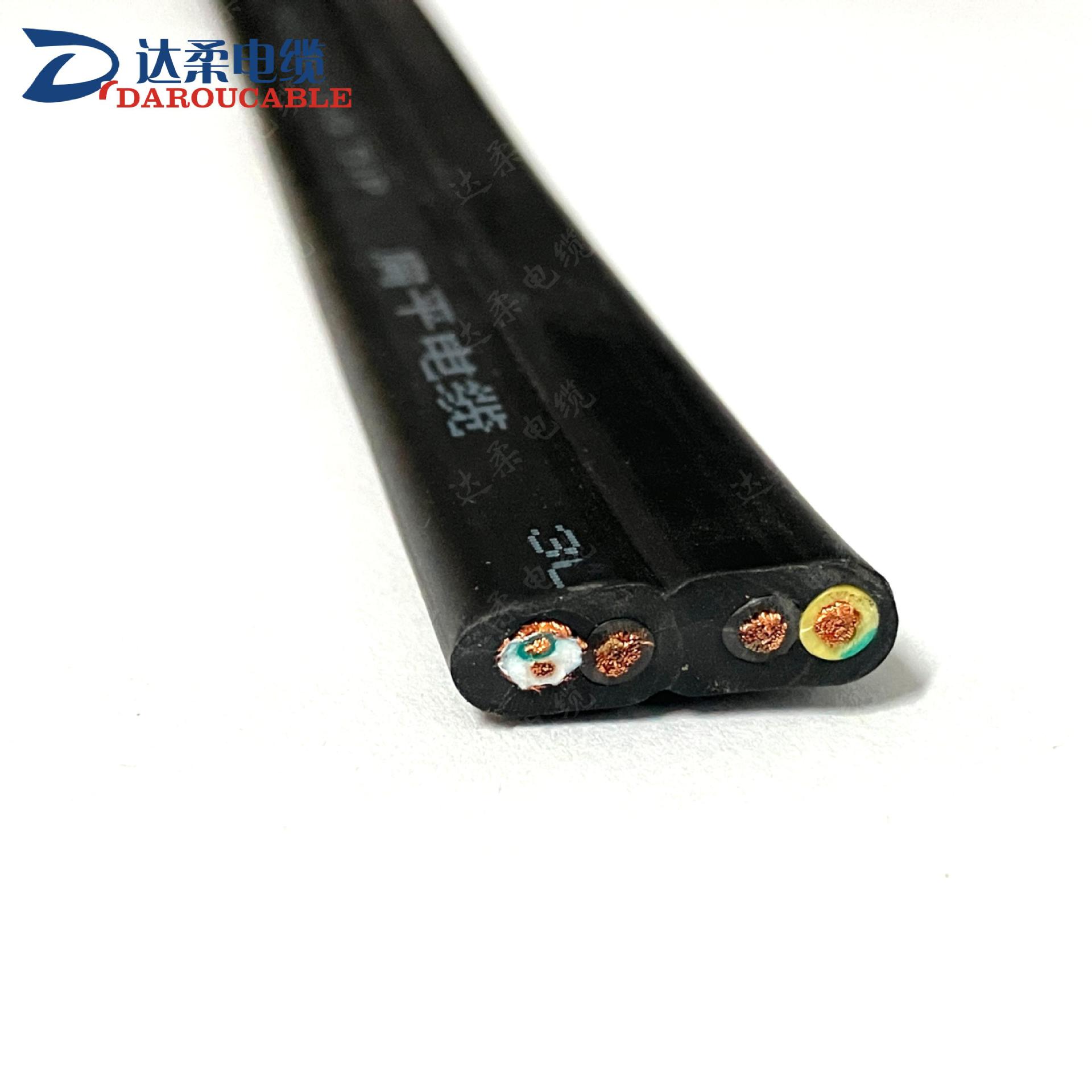 单双梁起重机电缆柔性扁平设计低压卷盘电缆600V~1000V 5*25+6*30