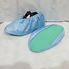 防静电布鞋套实验室医院车间舒适防尘土布鞋套防滑底鞋套透气机房