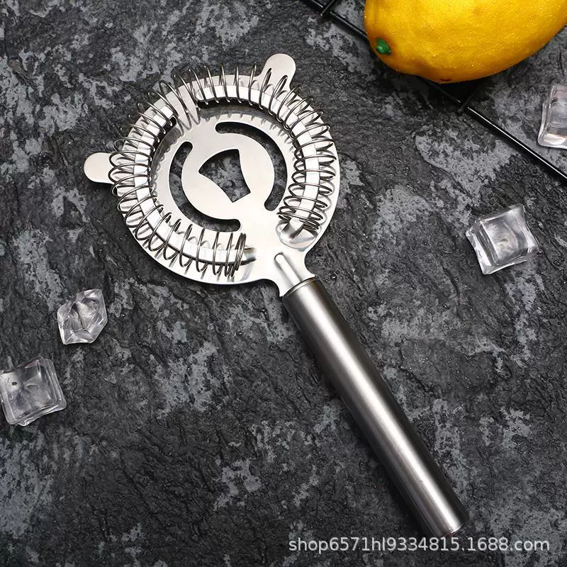 Фильтр льда из нержавеющей стали бинауральный картон льда коктейль барменский инструмент блокирующий лед чай с молоком фильтр кофе