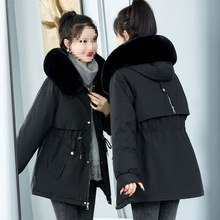 加绒外套韩版女2023派克服棉袄短款羽绒棉服新款冬季加厚棉衣宽松