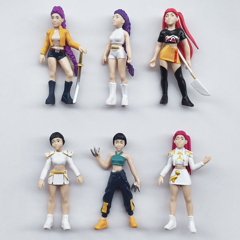 跨境新品 2-4.5寸猎魔女团手办鲁米/米拉/佐依公仔袋装|undefined