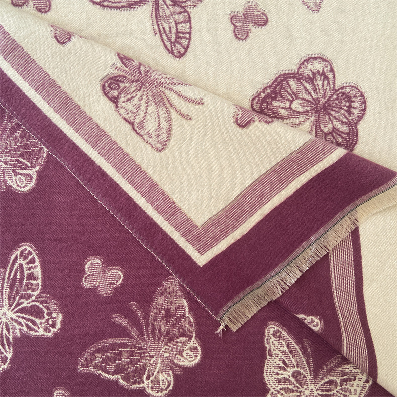 Winter Season Women's Cute Sweet Butterfly Polyester Scarf
