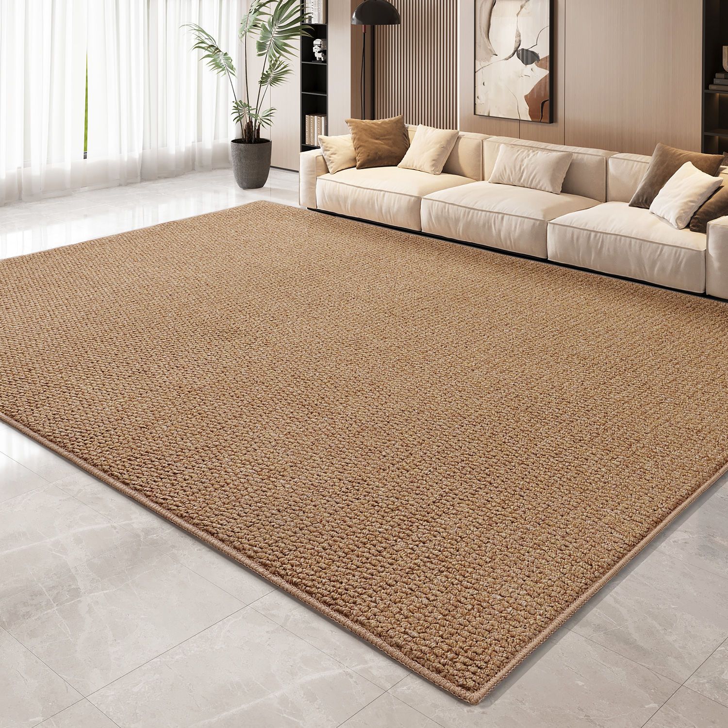 Pineapple anillo alfombra sala de estar imitación de lino anti-gato arañazo sofá mesa de té mantas antideslizantes y resistentes al desgaste buen cuidado alfombra