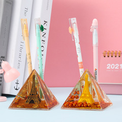創意金字塔入油筆插 鐵塔書桌面筆筒同學老師男朋友禮物節日禮品