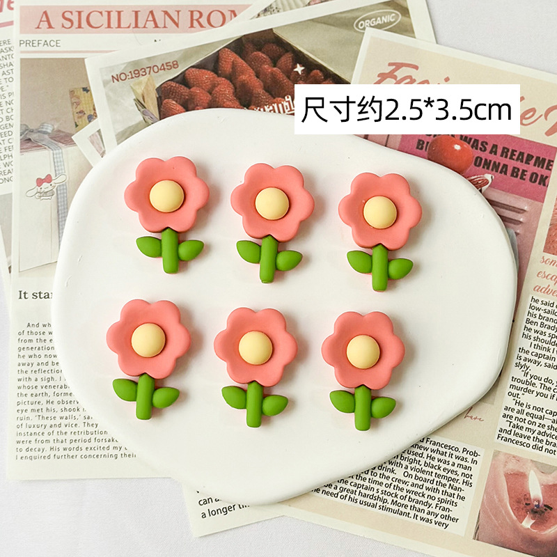 Decoration 3D: Aima Auto Parts and Accessories - frosted-flower-watermelon-red-6pcsfree-glue