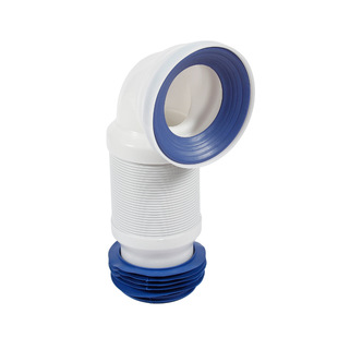Toilet drain pipe fittings thickened PP sewer connection pipe toilet L-shaped retractable wall drain toilet drain pipe