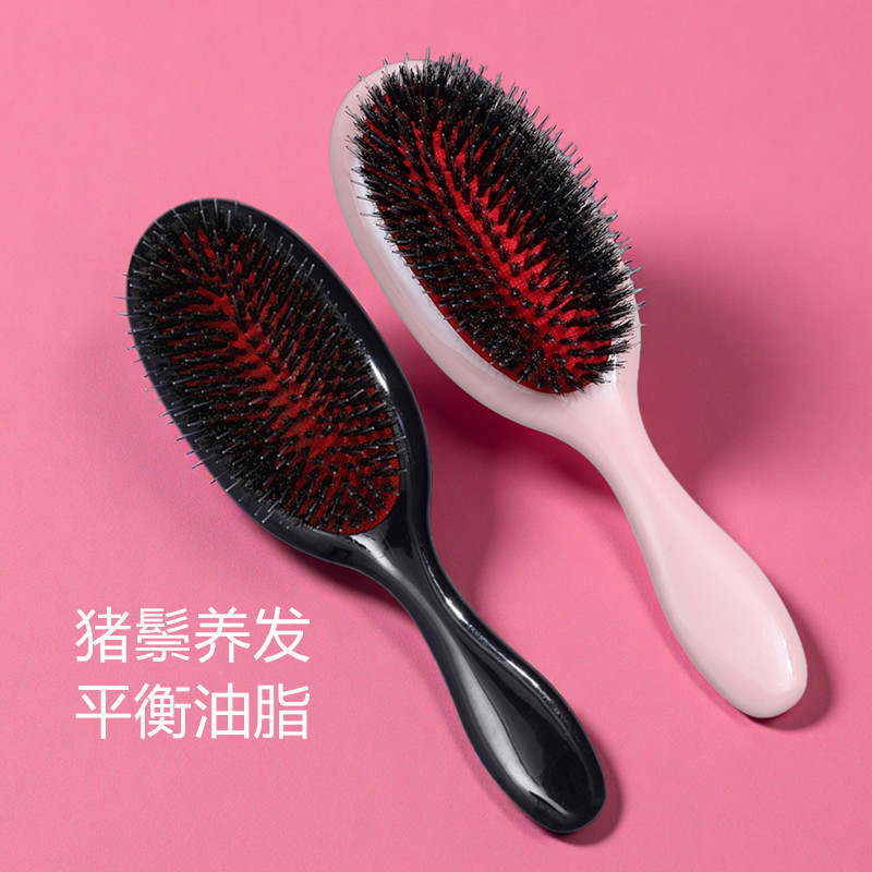 Pein de cabello de cerdas de cerdo dientes de nylon airbag para damas pein de cabello suelto pein de cabello limpio pein de cabello de aire pein de cabello
