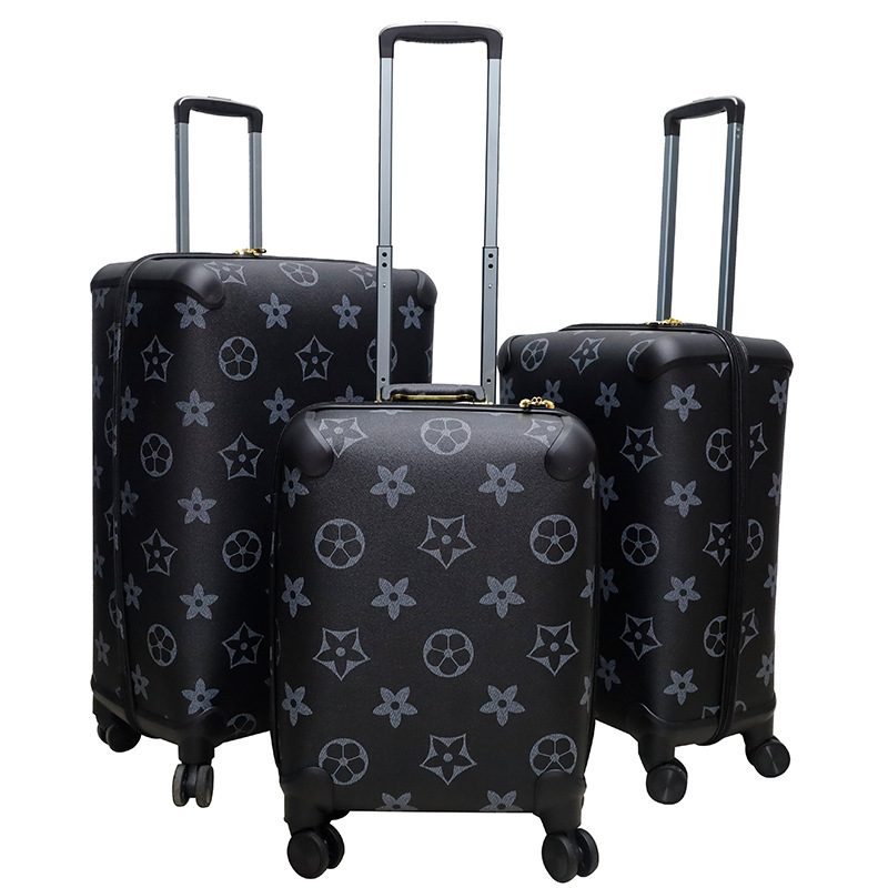 Una caja de material Pu de la Caja de trolley de 20 / 24 / 28 pulgadas con rueda universal silenciosa a prueba de humedad y resistencia a la caída