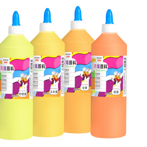 Children's painting acrylic paint 500ml wall painting paint hand-painted watercolor acrylic painting art paint textile paint