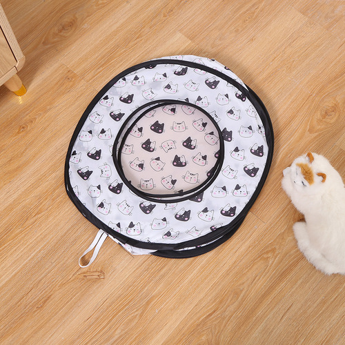 Cross-border new products foldable pet cat tent tunnel cat bed pet supplies rolling dragon pet tent cat nest wholesale 