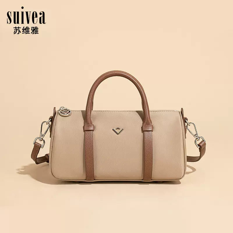 2026开春新款尼龙波士顿枕头包通勤女士手拎包简约大气斜挎手机包