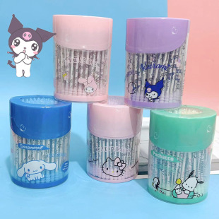 Sanrio coolomi Yugui dog kt cotton swab disposable multi-functional double-headed cotton swab spiral ear cleaning cotton swab