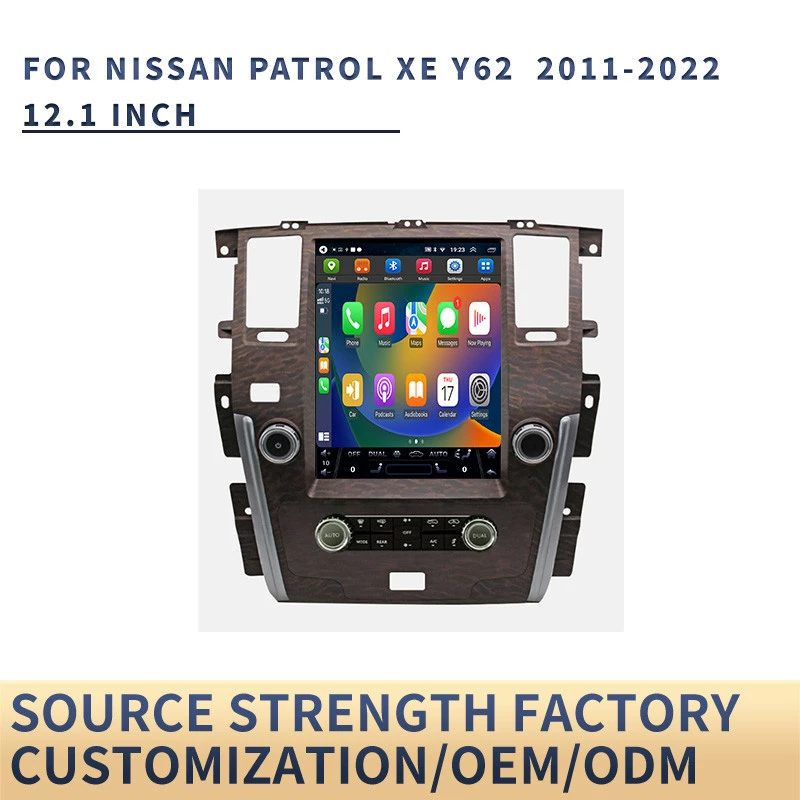 Подходит для вертикального экрана навигации Nissan Patrol, Android-автомагнитола для Nissan Patrol XE Y62