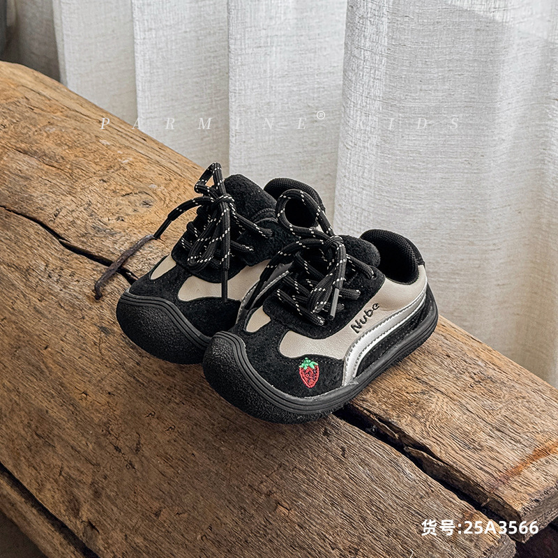 真皮女宝宝包头学步鞋防踢秋季新款女小童休闲运动鞋单鞋一件代发|undefined