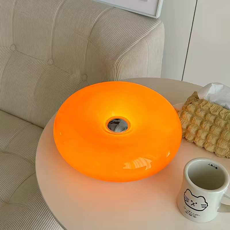 Vintage-Style Wombly Donut Wall Lamp Bedroom Touch Decorative Bauhaus Living Room Bedside Atmosphere Table Lamp Rechargeable