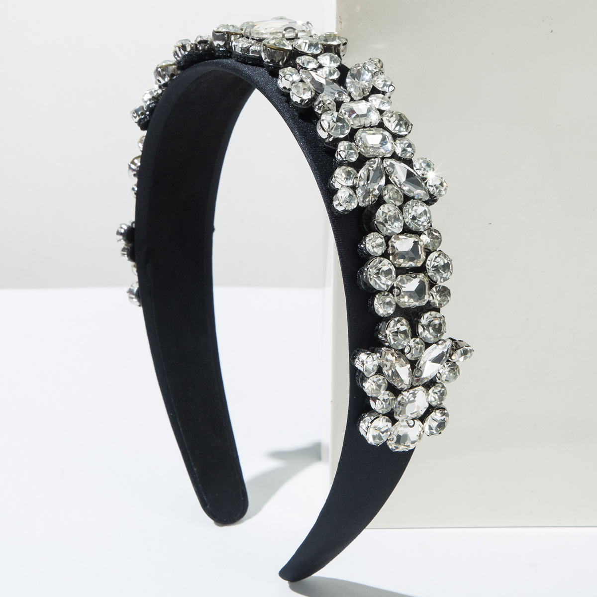 Creativo barroco europeo y americano, retro, todo fósforo, diadema para mujer, diamantes de imitación de colores, sombreros de moda, accesorios para el cabello