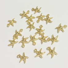 电镀塑料CCB海星吊坠挂件  DIY手工手链项链饰品配件材料现货批发