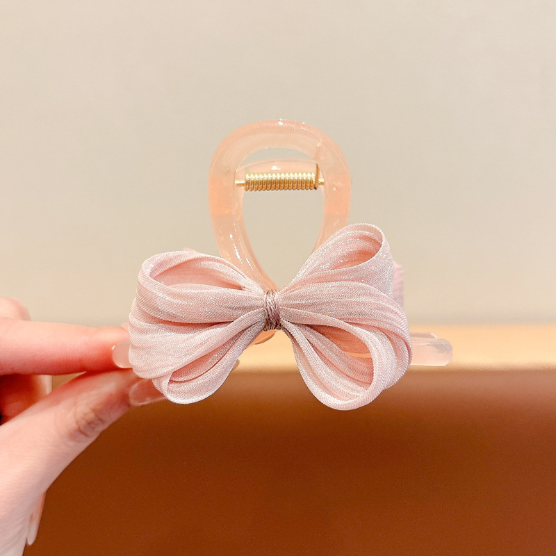 Jelatina coreana, clip de tiburón, clip de arco, clip de cabeza para niños, clip de cabello pequeño, clip de cabello de alto valor, tocado