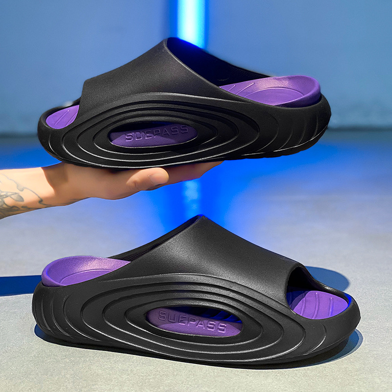 Zapatillas de suela blanda para hombre, deportes de verano, sandalias de playa al aire libre, muebles para el interior, suela gruesa, zapatillas EVA