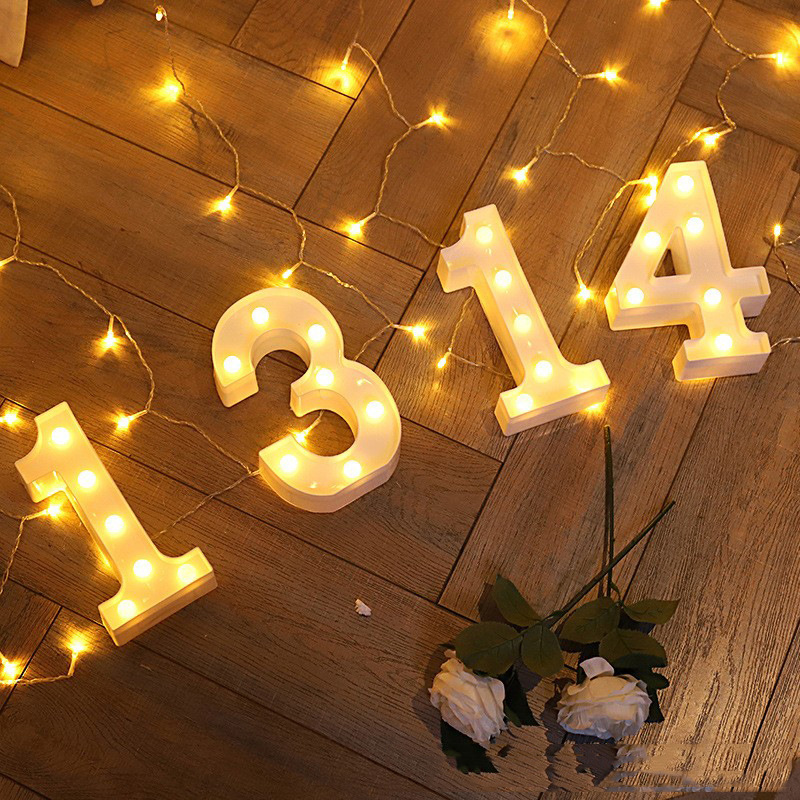 Confession/proposal package, wedding decorations, LED number and letter lights, Instagram-worthy girly style.