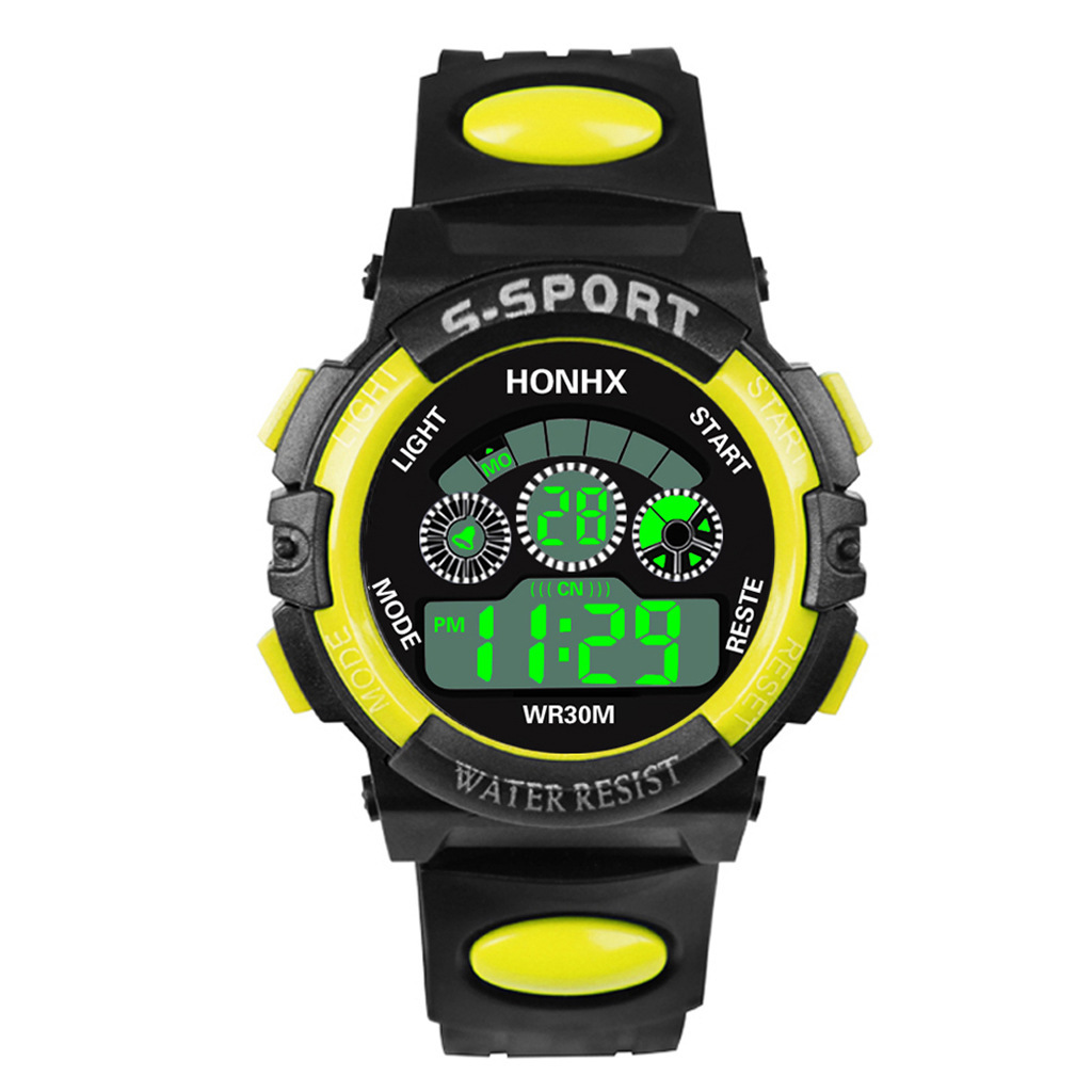 Comercio exterior venta caliente estudiantes niños relojes de luz nocturna LED relojes multifuncionales ins relojes de unicornio