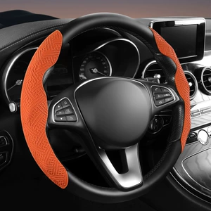 Nano qabartmalı kart sükan örtüyü, bütün fəsillər üçün, avtomobil sükan örtüyü