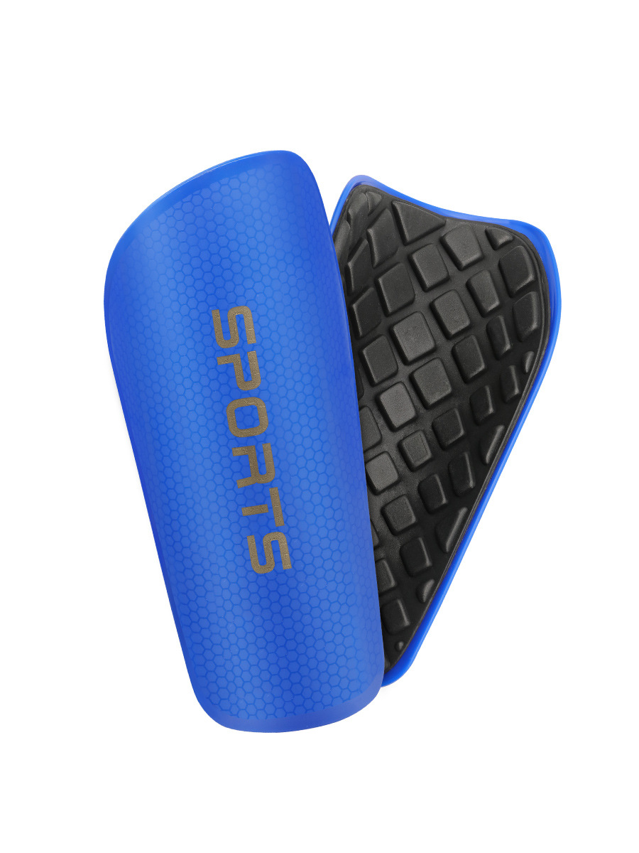 Protector de pierna de fútbol de panal transfronterizo, inserto fijo engrosado, transpirable, inserto de rodilla para correr, espinillas para hombres