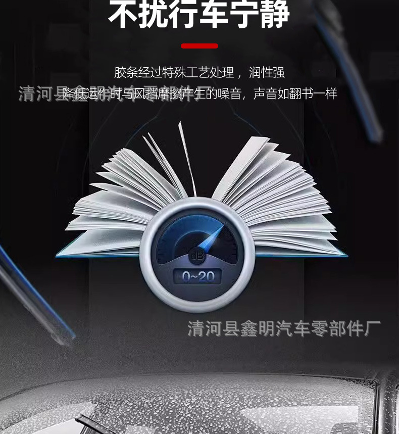 Suitable for Bmw 6 Series Wipers, 3 Series, 5 Series Original Wiper Blades, X3, X4, X5, X6, 7 Series, and Mini-Specific Models