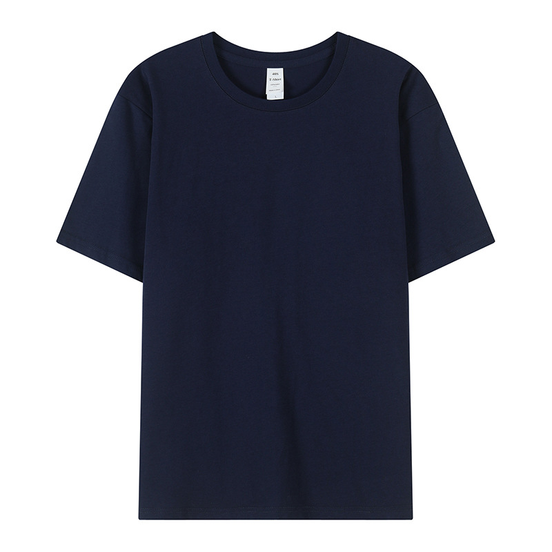 Camiseta publicitaria de algodón personalizada para hombres con dibujos de procesamiento de algodón peinado ropa de trabajo camiseta de manga corta camiseta cultural de algodón