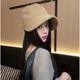 Zhao Rusi's Spring and Summer Quick-drying Sunscreen Cap Net Celebrated Cap Women's All-match Face Showable Small Pony Tail Fisherman Hat