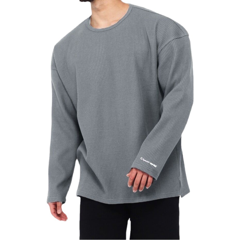 New Fashion Sports Long Sleeve Sweater Pit Strip Loose Sportswear Fitness Jacket Sports Leisure Running Basketball Suit