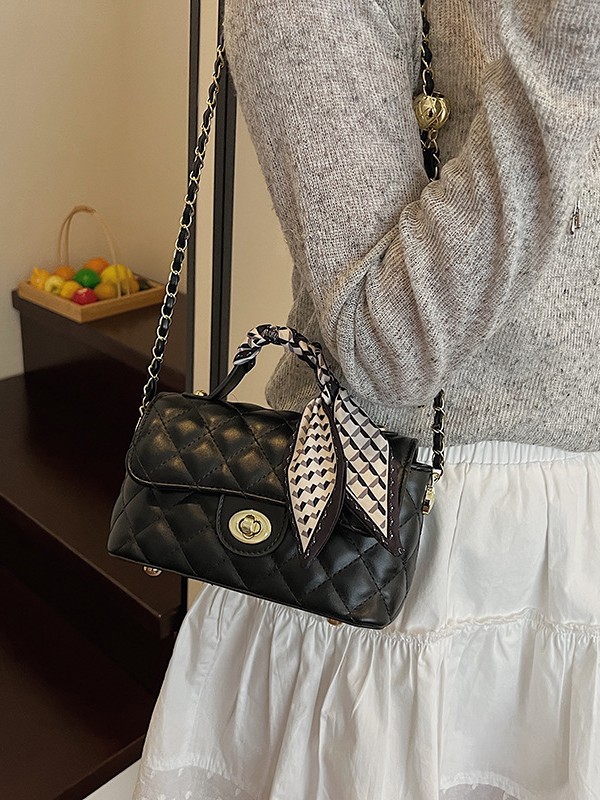 Bolso de mujer 2025 nuevo este año popular bolso de mano cuadrado de moda alta cadena de diamante bolso de hombro